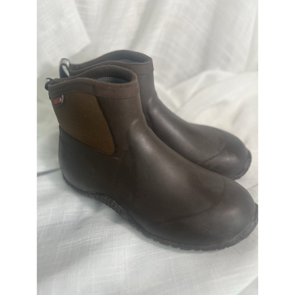 Hisea Men's Ankle Rain Boots Waterproof Non-slip Chore Working Wellies Size 9 - Picture 1 of 13